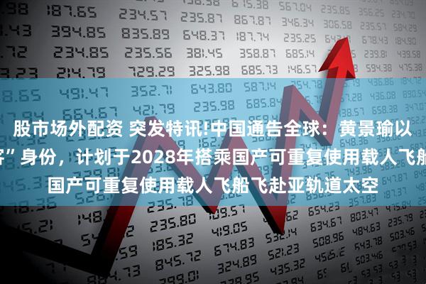 股市场外配资 突发特讯!中国通告全球：黄景瑜以“009号太空游客”身份，计划于2028年搭乘国产可重复使用载人飞船飞赴亚轨道太空